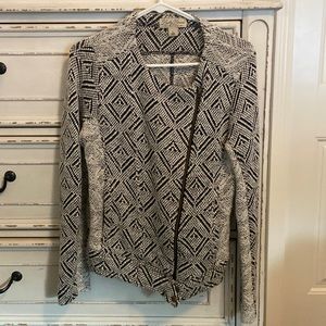 Lucky Brand Patterned Moto Jacket